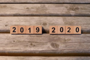2019年から2020年の年越しの瞬間イメージ画像